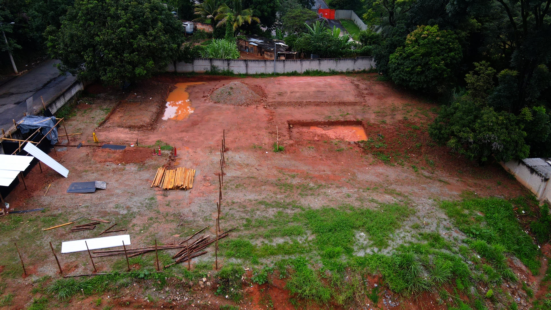 Mapeamento aéreo de obra em Belo Horizonte